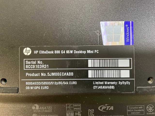 Hp mix model mini desktops - check description (2x) - afbeelding 8 van  9