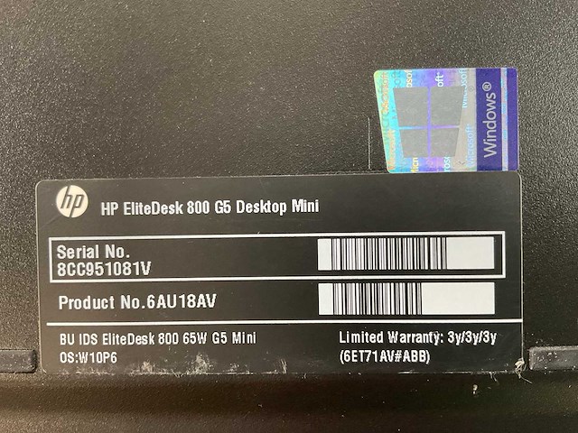 Hp mix model mini desktops - check description (3x) - afbeelding 8 van  8