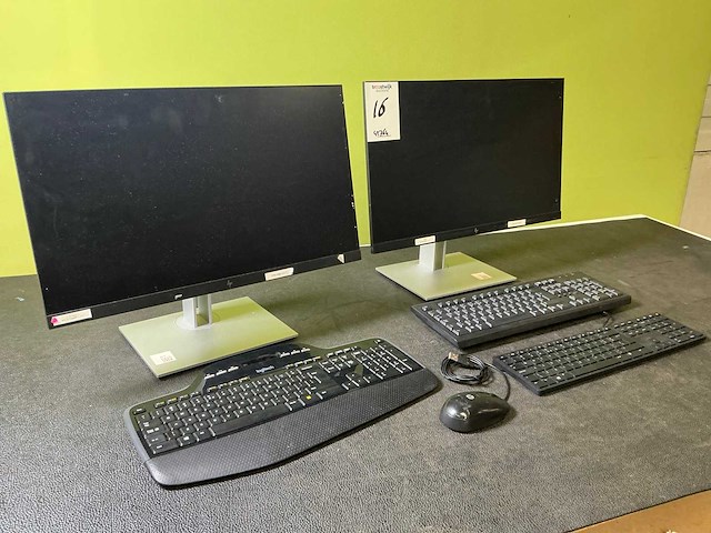 Hp monitor (2x) - afbeelding 1 van  7