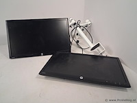 Hp monitoren type zr2330w - 2 stuks - incl. monitorbeugel