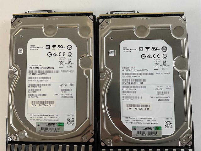 Hp (msa 2040), 8x 6 tb sas(st6000nm0034) - 2x 6 tb sas(st600nm0095) - 1x 6 tb sas(st6000nm029a) network attached storage - afbeelding 4 van  12