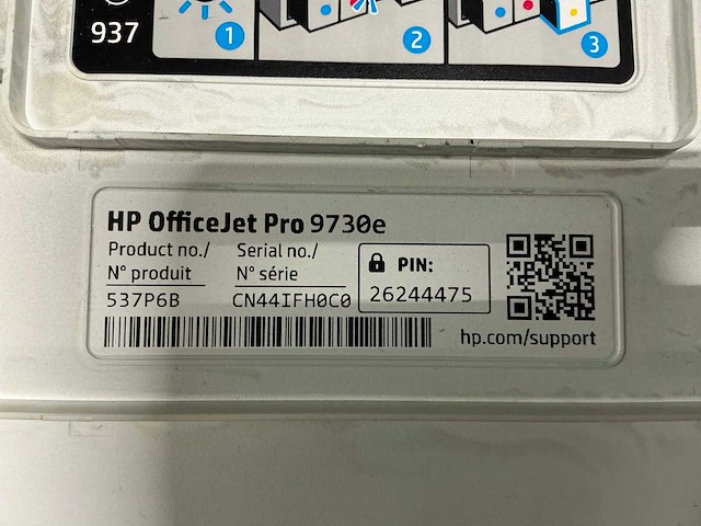 Hp office jet pro 9730 printer - afbeelding 9 van  10