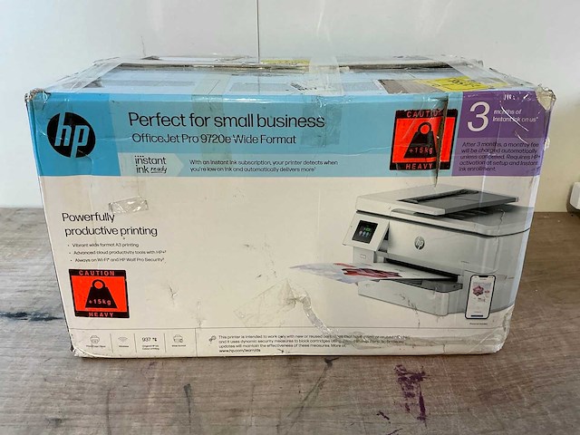 Hp officejet pro 9720e wide format printer - afbeelding 7 van  8