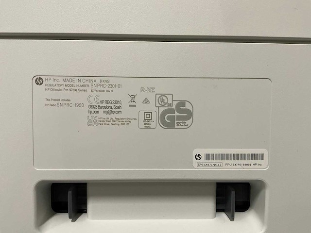 Hp officejet pro 9730e wide format printer - afbeelding 8 van  8