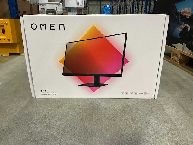 Hp omen 27q qhd 165hz gaming monitor - afbeelding 1 van  2
