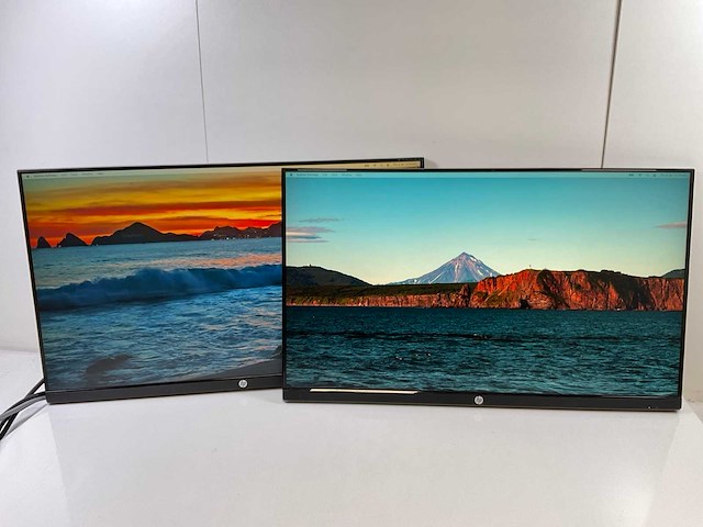 Hp (p27v g4) 27”, 1920x1080 (fhd) ips monitors (2x) - afbeelding 1 van  15