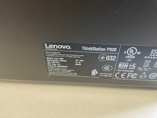 Hp p920, 2x xeon(r) gold 6154, 192 gb ram (12x16gb), 1 tb nvme, nvidia quadro p1000 4 gb workstation - afbeelding 6 van  6