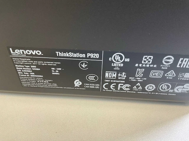 Hp p920, 2x xeon(r) gold 6154, 192 gb ram (12x16gb), 1x 1 tb nvme - 1x 1tb ssd, nvidia quadro p1000 4 gb workstation - afbeelding 5 van  5