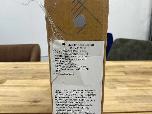 Hp pavilion aero 13-be1160nd - afbeelding 4 van  4