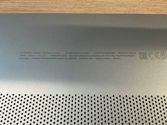 Hp pavilion laptop 15-cw1948nd laptop - afbeelding 9 van  9