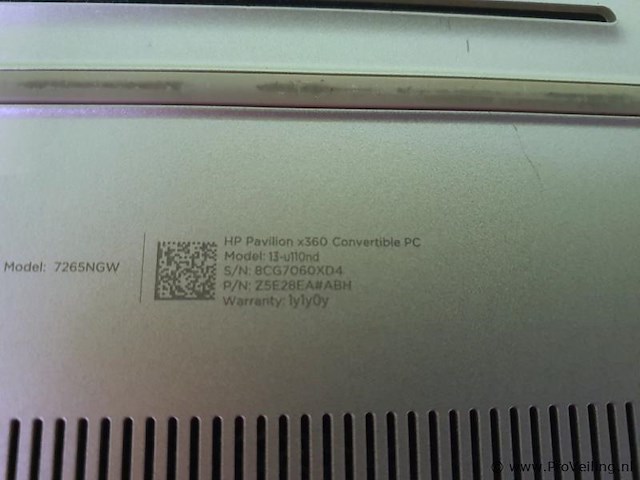 Hp pavilion x360 convertible laptop | model 13-4110nd - afbeelding 5 van  5