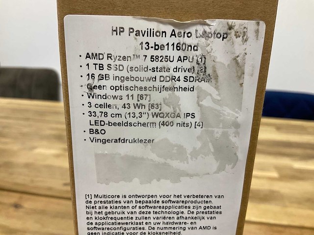 Hp pavillion aero laptop - afbeelding 2 van  5