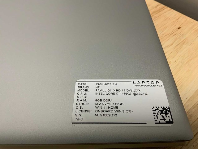 Hp pavillion x360 14 laptop - afbeelding 7 van  7