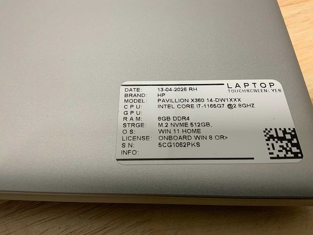 Hp pavillion x360 14 laptop - afbeelding 7 van  7