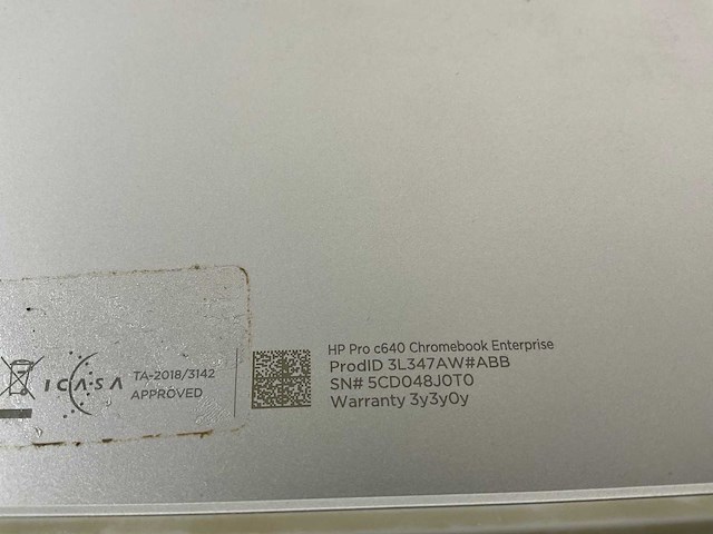 Hp pro c640 13.5”, core(tm) i5 10th gen, 8 gb ram, 64 gb ssd chromebooks (3x) - afbeelding 11 van  17