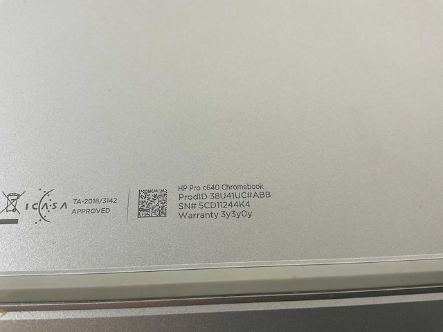 Hp pro c640 13.5”, core(tm) i5 10th gen, 8 gb ram, 64 gb ssd chromebooks (3x) - afbeelding 16 van  17