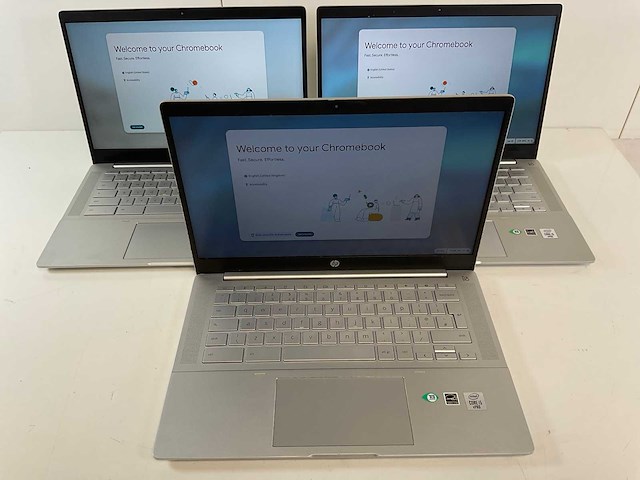 Hp pro c640 13.5”, core(tm) i5 10th gen, 8 gb ram, 64 gb ssd chromebooks (3x) - afbeelding 1 van  17