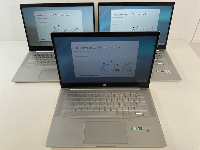 Hp pro c640 13.5”, core(tm) i5 10th gen, 8 gb ram, 64 gb ssd chromebooks (3x) - afbeelding 1 van  16