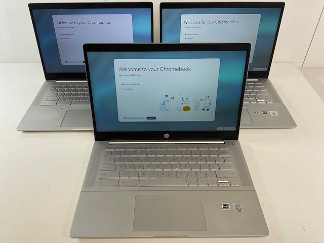Hp pro c640 13.5”, core(tm) i5 10th gen, 8 gb ram, 64 gb ssd chromebooks (3x) - afbeelding 1 van  20