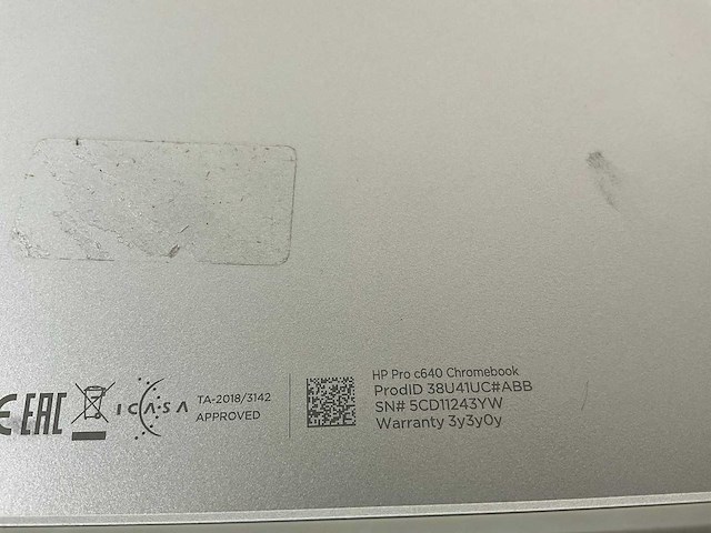 Hp pro c640 13.5”, core(tm) i5 10th gen, 8 gb ram, 64 gb ssd chromebooks (3x) - afbeelding 19 van  20