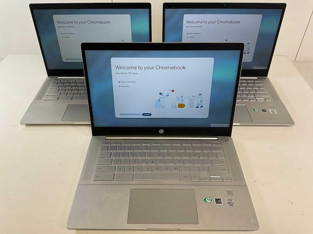 Hp pro c640 13.5”, core(tm) i5 10th gen, 8 gb ram, 64 gb ssd chromebooks (3x) - afbeelding 1 van  22
