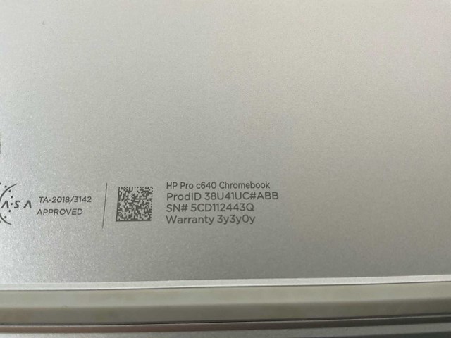 Hp pro c640 13.5”, core(tm) i5 10th gen, 8 gb ram, 64 gb ssd chromebooks (3x) - afbeelding 15 van  22