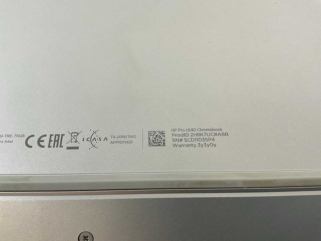 Hp pro c640 13.5”, core(tm) i5 10th gen, 8 gb ram, 64 gb ssd chromebooks (3x) - afbeelding 12 van  17