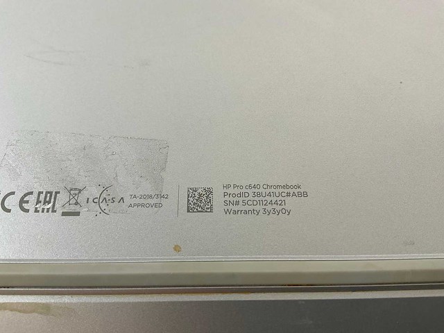 Hp pro c640 13.5”, core(tm) i5 10th gen, 8 gb ram, 64 gb ssd chromebooks (3x) - afbeelding 16 van  17