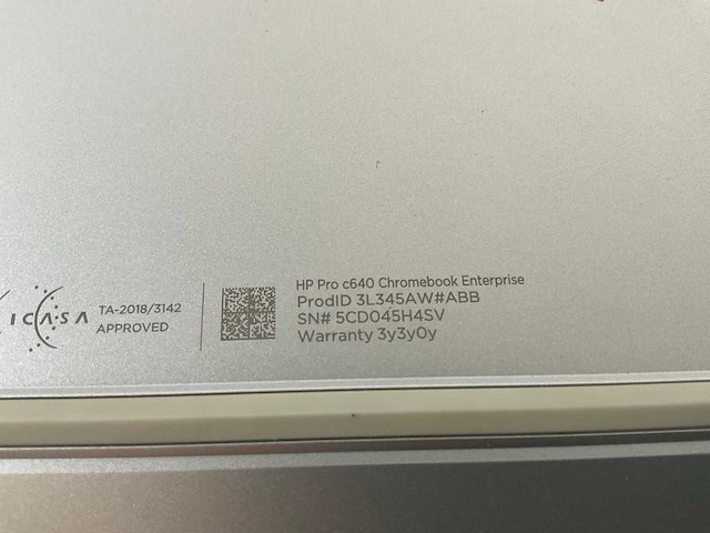 Hp pro c640 13.5”, core(tm) i5 10th gen, 8 gb ram, 64 gb ssd chromebooks (3x) - afbeelding 3 van  11