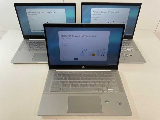 Hp pro c640 13.5”, core(tm) i5 10th gen, 8 gb ram, 64 gb ssd chromebooks (3x) - afbeelding 1 van  11