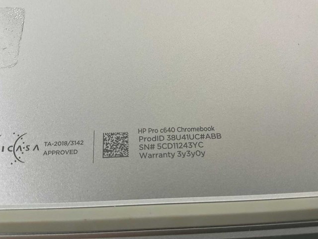 Hp pro c640 13.5”, core(tm) i5 10th gen, 8 gb ram, 64 gb ssd chromebooks (3x) - afbeelding 11 van  18