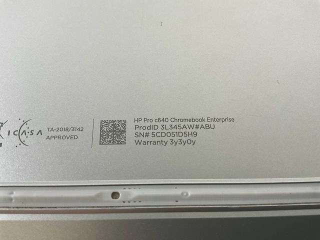 Hp pro c640 13.5”, core(tm) i5 10th gen, 8 gb ram, 64 gb ssd chromebooks (3x) - afbeelding 17 van  18
