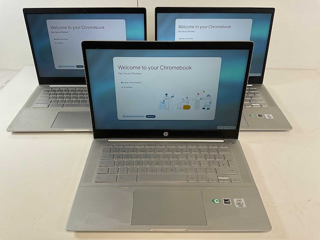 Hp pro c640 13.5”, core(tm) i5 10th gen, 8 gb ram, 64 gb ssd chromebooks (3x) - afbeelding 1 van  22