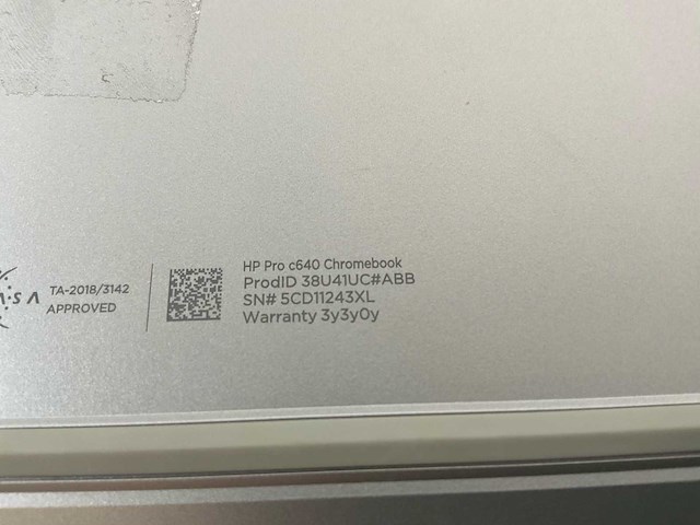 Hp pro c640 13.5”, core(tm) i5 10th gen, 8 gb ram, 64 gb ssd chromebooks (3x) - afbeelding 15 van  22