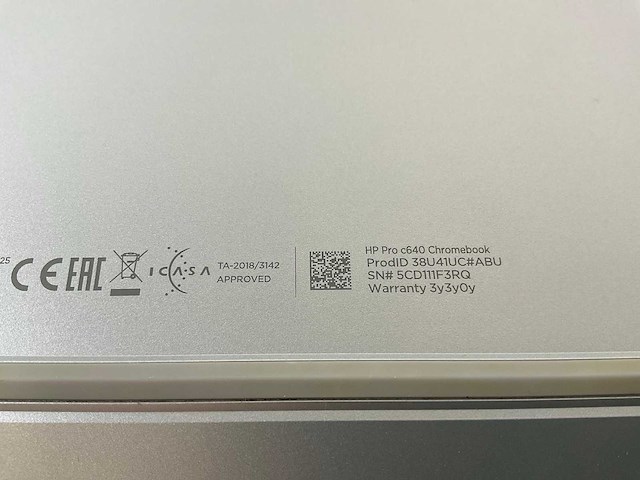 Hp pro c640 13.5”, core(tm) i5 10th gen, 8 gb ram, 64 gb ssd chromebooks (3x) - afbeelding 21 van  22