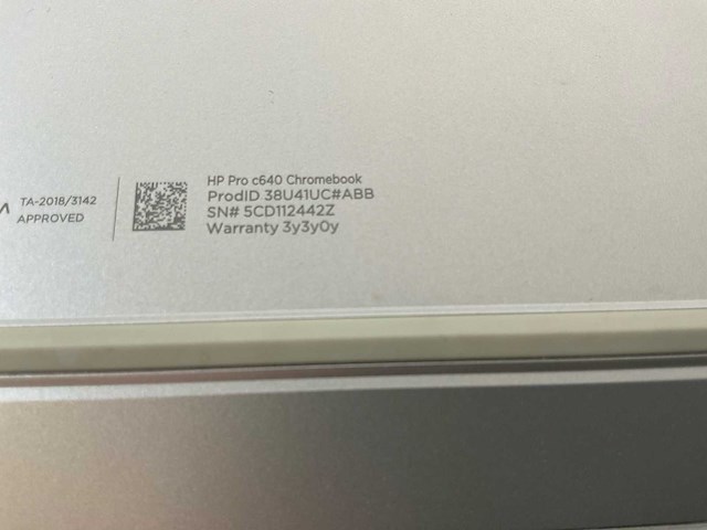 Hp pro c640 13.5”, core(tm) i5 10th gen, 8 gb ram, 64 gb ssd chromebooks (3x) - afbeelding 5 van  14