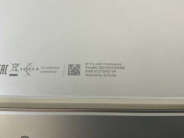 Hp pro c640 13.5”, core(tm) i5 10th gen, 8 gb ram, 64 gb ssd chromebooks (3x) - afbeelding 11 van  14