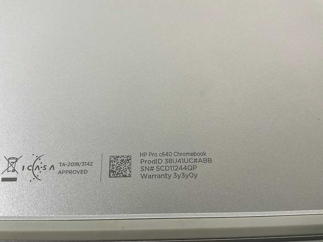 Hp pro c640 13.5”, core(tm) i5 10th gen, 8 gb ram, 64 gb ssd chromebooks (3x) - afbeelding 18 van  19