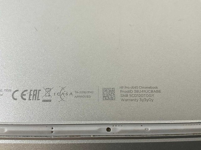 Hp pro c640 13.5”, core(tm) i5 10th gen, 8 gb ram, 64 gb ssd chromebooks (3x) - afbeelding 9 van  9