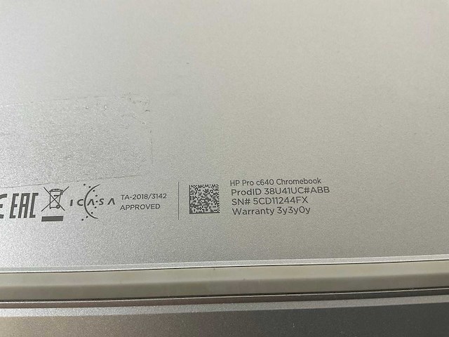 Hp pro c640 13.5”, core(tm) i5 10th gen, 8 gb ram, 64 gb ssd chromebooks (3x) - afbeelding 15 van  22