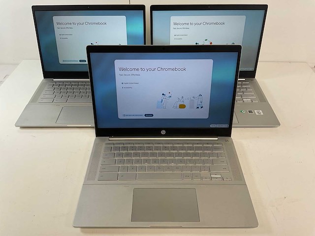 Hp pro c640 13.5”, core(tm) i5 10th gen, 8 gb ram, 64 gb ssd chromebooks (3x) - afbeelding 1 van  11