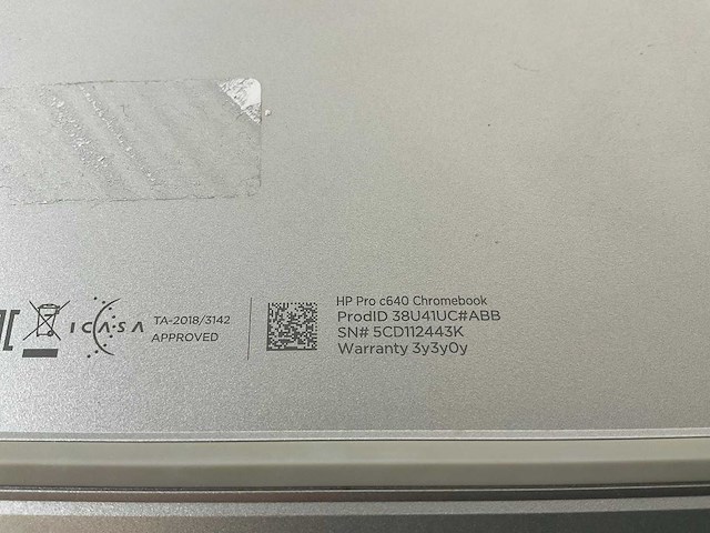 Hp pro c640 13.5”, core(tm) i5 10th gen, 8 gb ram, 64 gb ssd chromebooks (3x) - afbeelding 10 van  11