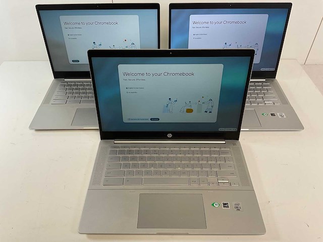 Hp pro c640 13.5”, core(tm) i5 10th gen, 8 gb ram, 64 gb ssd chromebooks (3x) - afbeelding 1 van  9