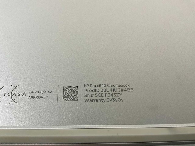 Hp pro c640 13.5”, core(tm) i5 10th gen, 8 gb ram, 64 gb ssd chromebooks (3x) - afbeelding 9 van  9