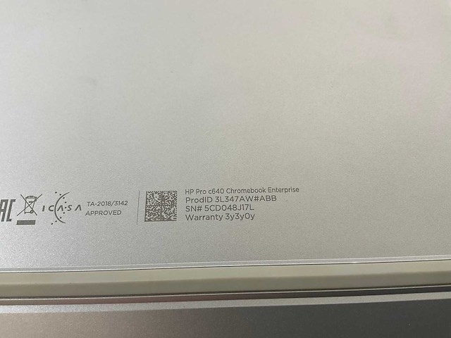 Hp pro c640 13.5”, core(tm) i5 10th gen, 8 gb ram, 64 gb ssd chromebooks (3x) - afbeelding 13 van  13