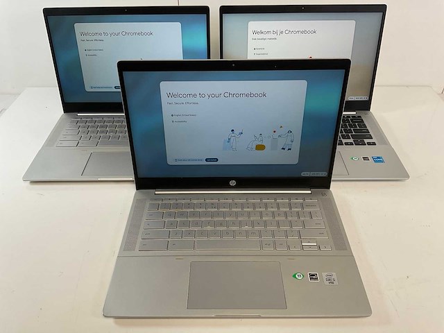 Hp pro c640 13.5”, core(tm) i5 10th gen, 8 gb ram, 64 gb ssd chromebooks (3x) - afbeelding 1 van  22
