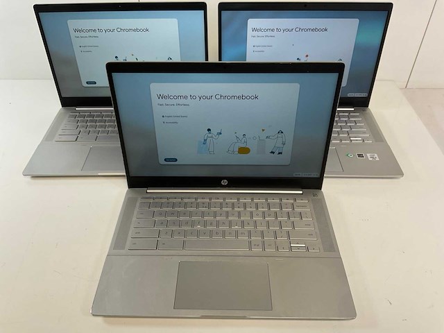 Hp pro c640 13.5”, core(tm) i5 10th gen, 8 gb ram, 64 gb ssd chromebooks (3x) - afbeelding 1 van  21