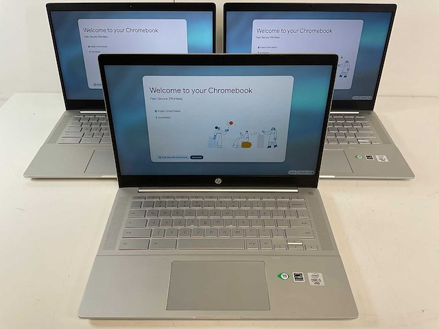 Hp pro c640 13.5”, core(tm) i5 10th gen, 8 gb ram, 64 gb ssd chromebooks (3x) - afbeelding 1 van  22