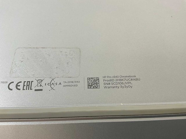 Hp pro c640 13.5”, core(tm) i5 10th gen, 8 gb ram, 64 gb ssd chromebooks (4x) - afbeelding 7 van  29