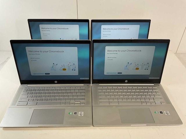 Hp pro c640 13.5”, core(tm) i5 10th gen, 8 gb ram, 64 gb ssd chromebooks (4x) - afbeelding 1 van  29